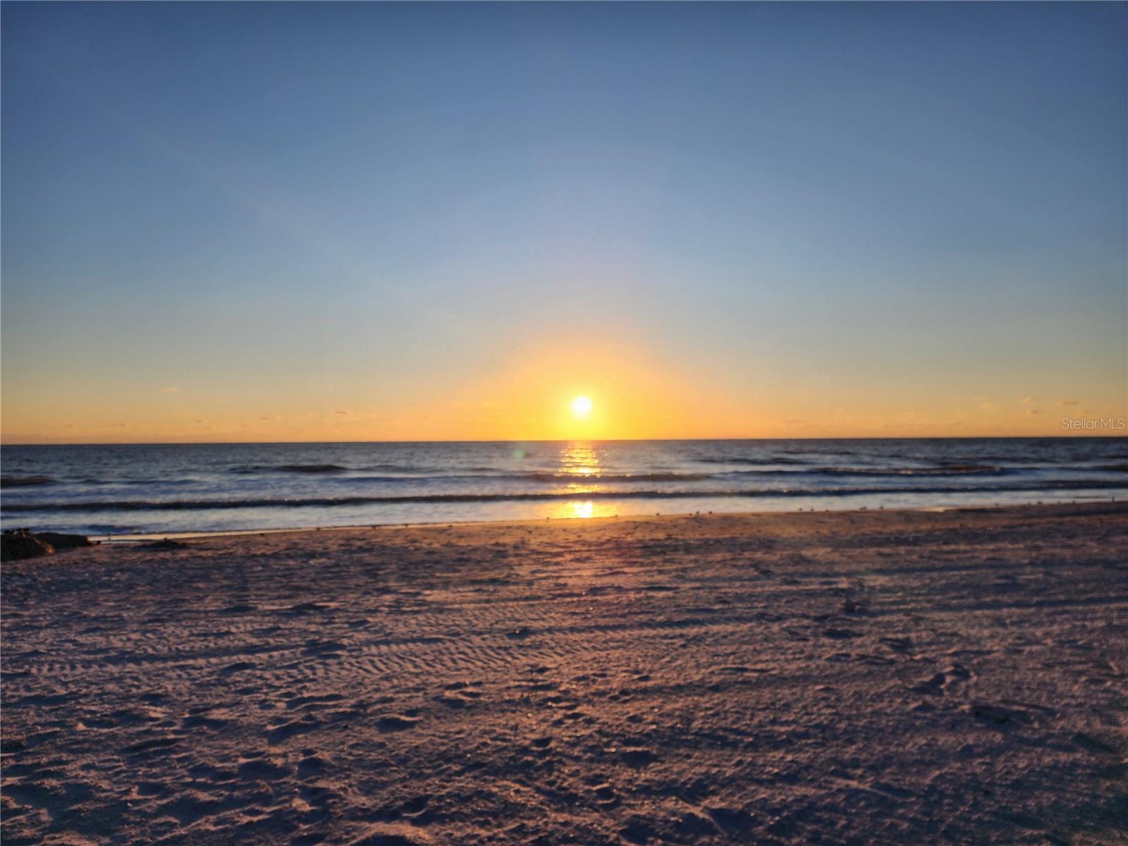 Sunset on Treasure Island Beach, just a short walk away.