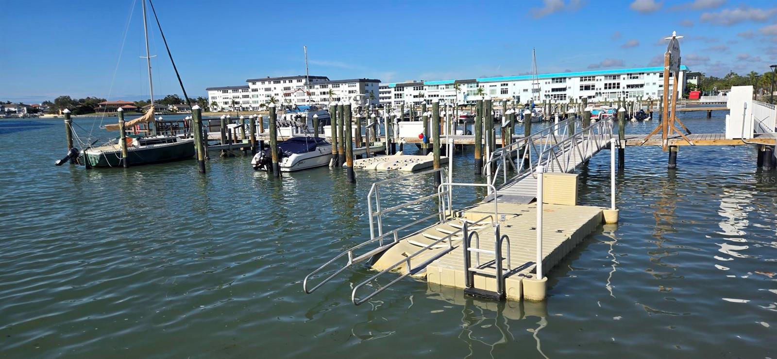 Kayak launch at marina.