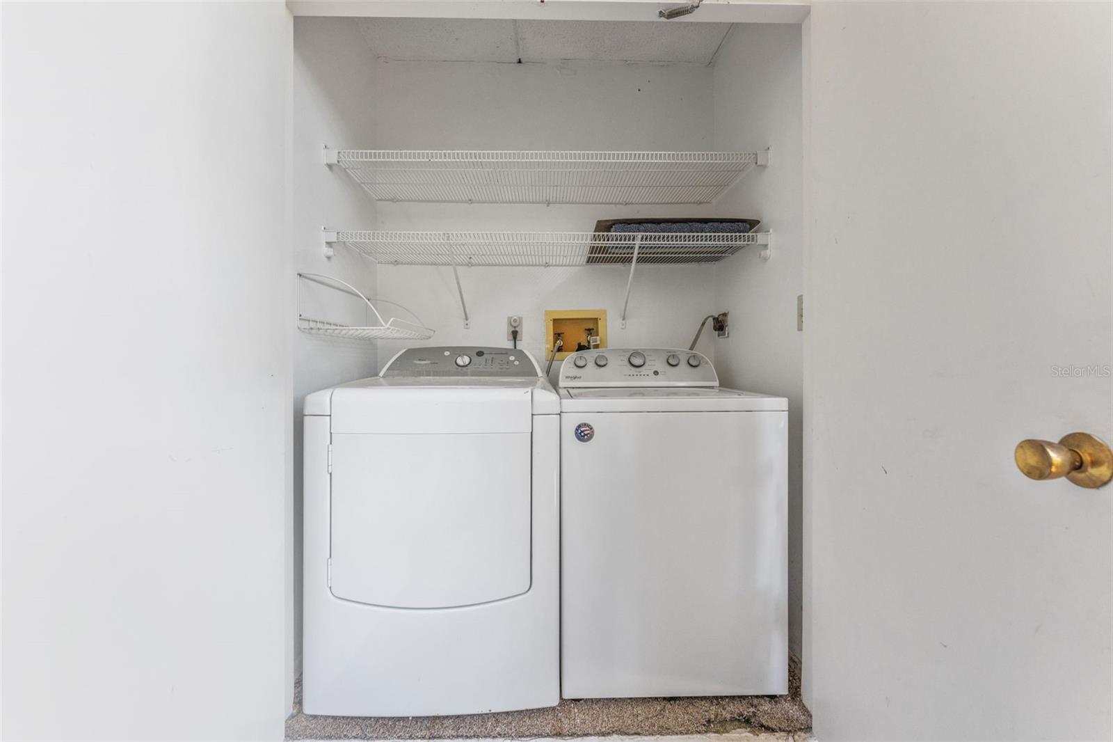 Laundry Closet on the Patio