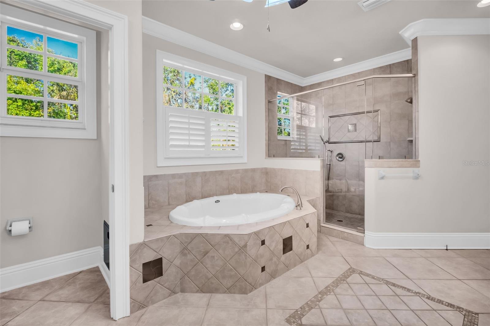 Walk in shower in primary ensuite bath