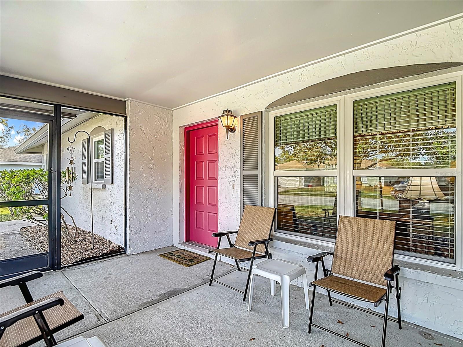 Front screen-in patio