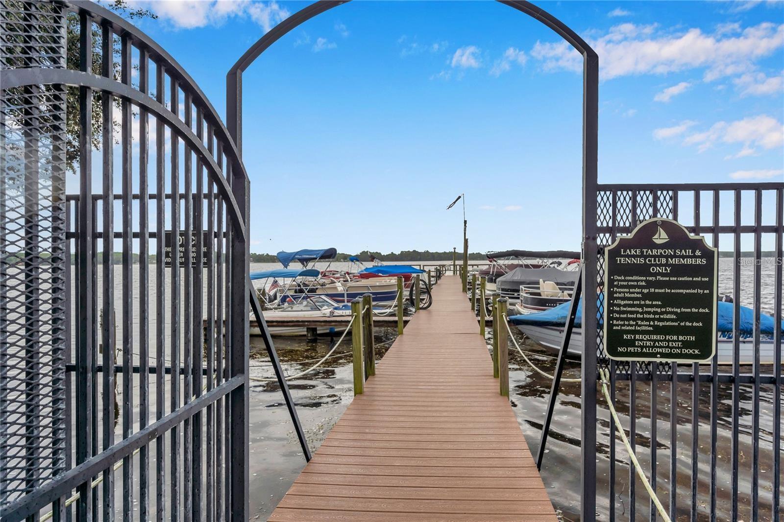 Gated Access to boat slips. Slips available via request to Condo Association