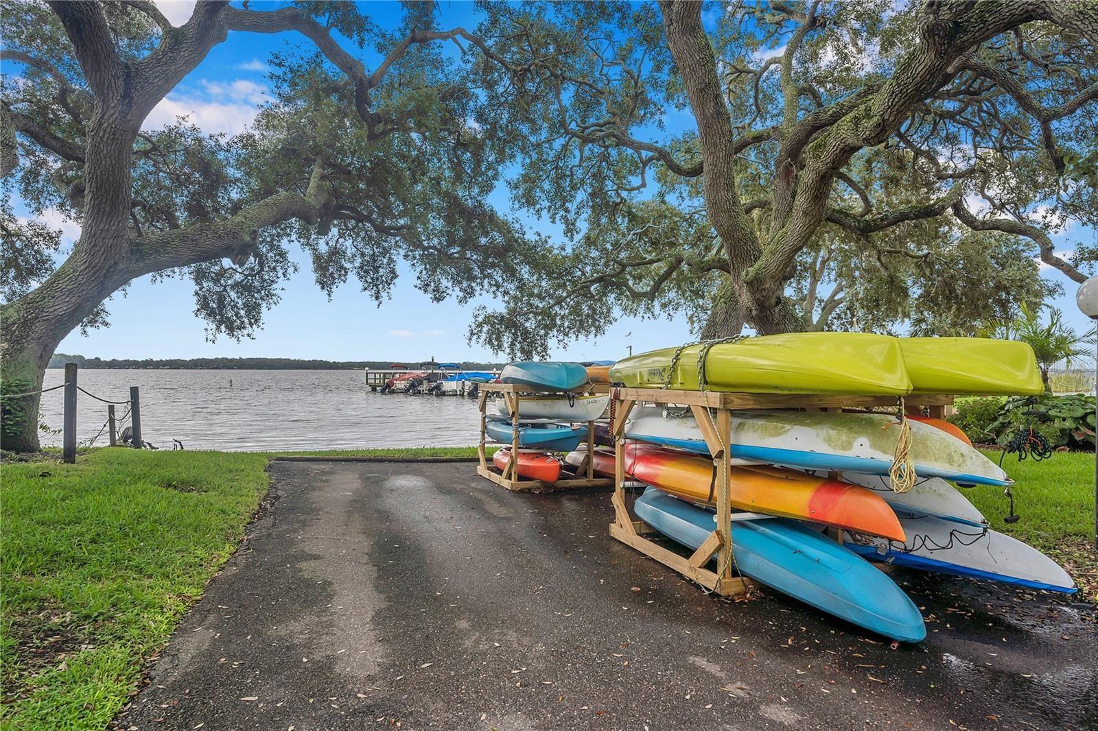 Community Kayak Launch and storage