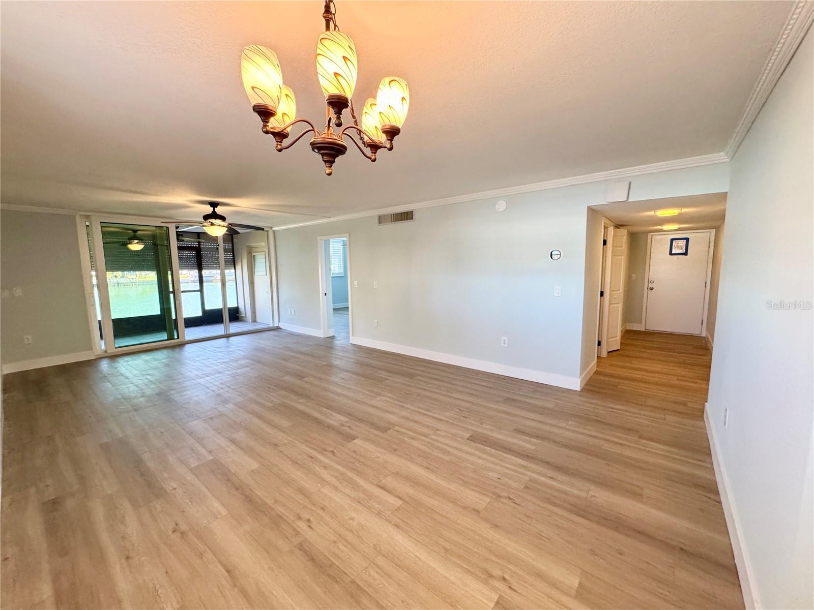 LIVING ROOM LOOKING OUT TOWARDS THE LANAI