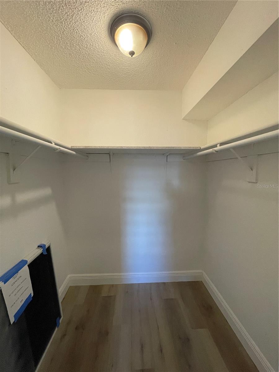 Large walk in closet