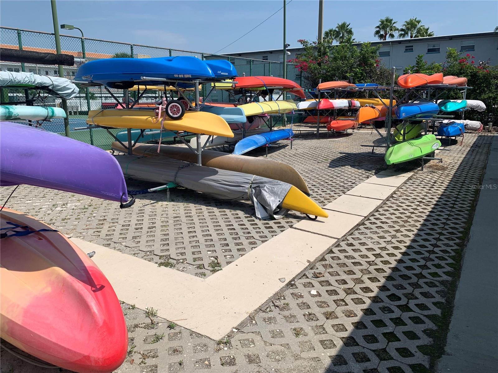 There is even a place to store your kayak!