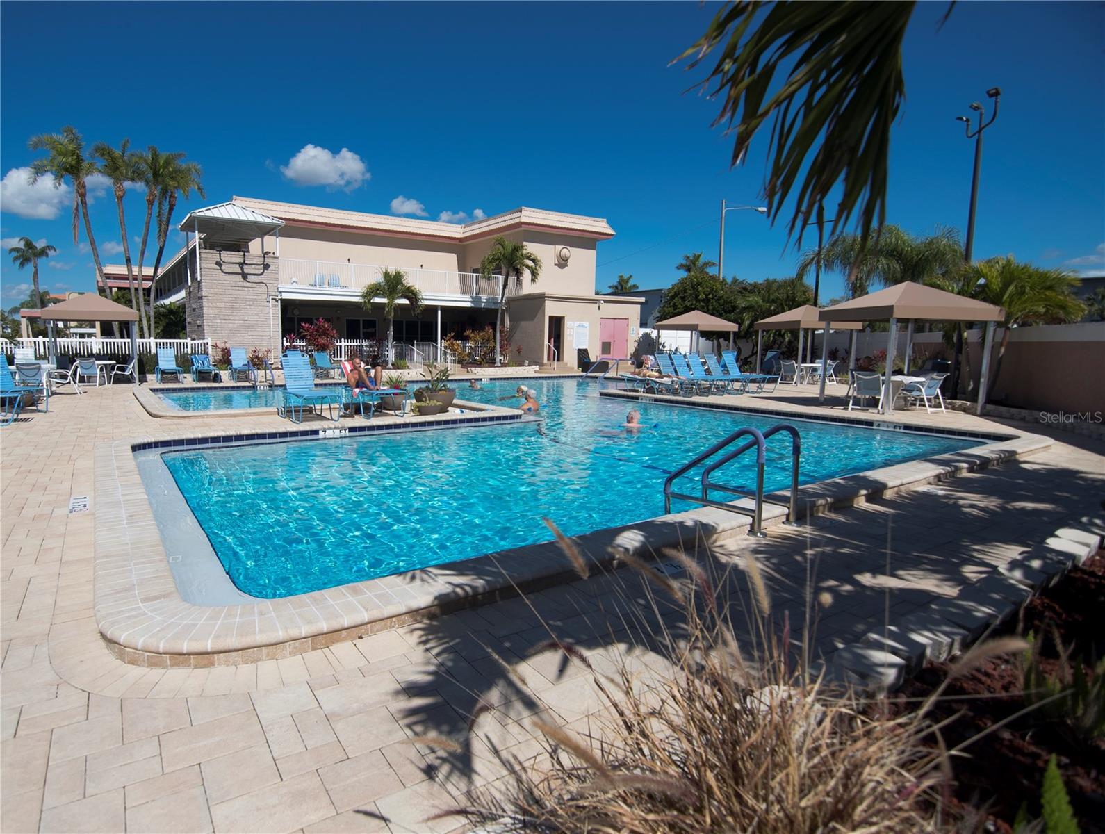 Time to take a dip in the year round heated pool!