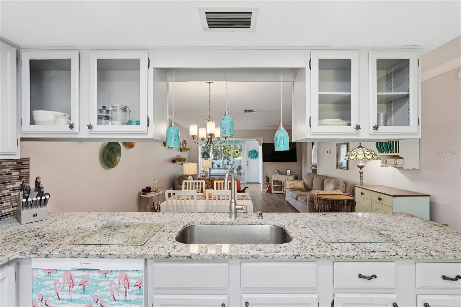 Kitchen view of Living Room