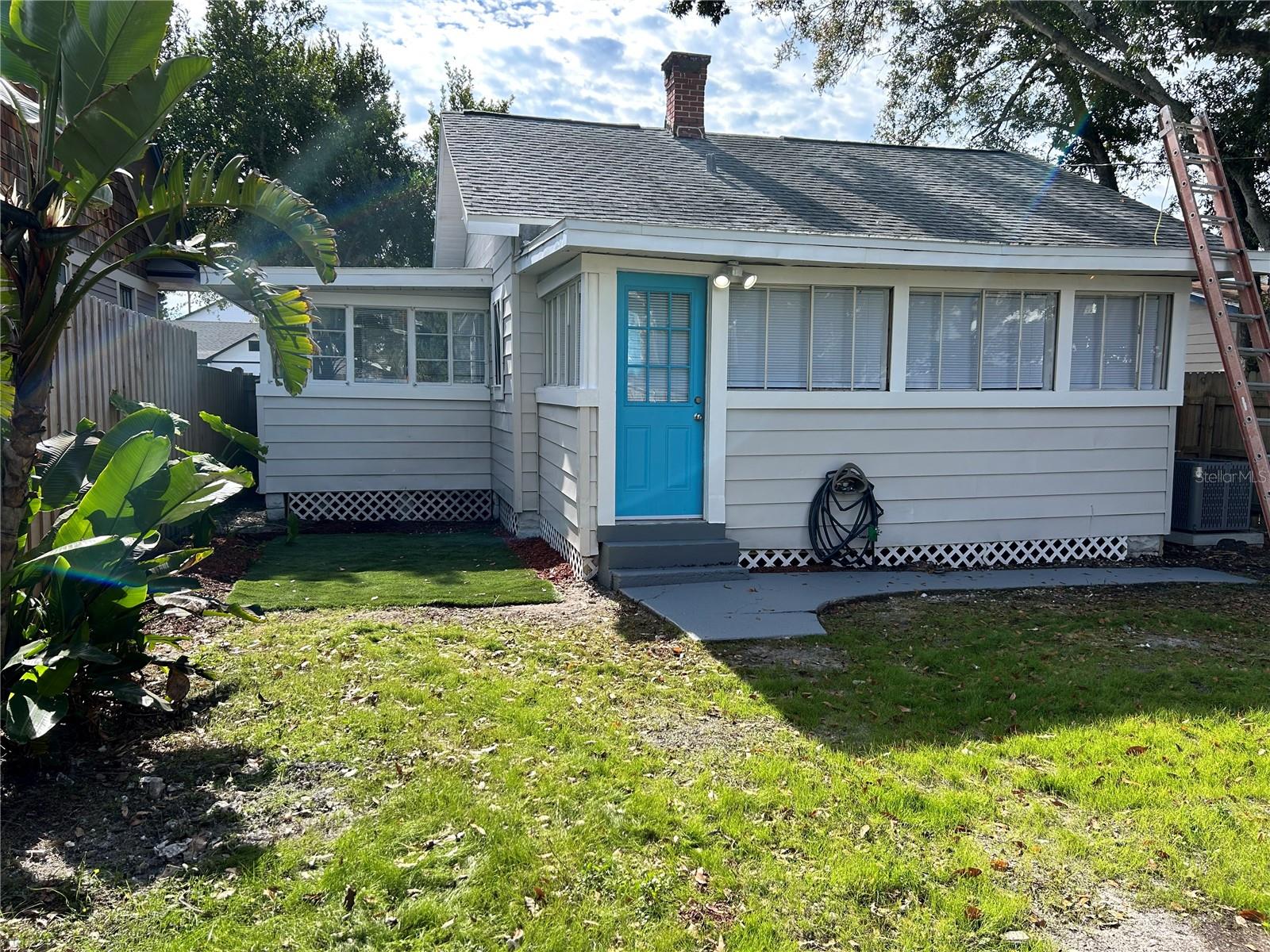 Front house back yard