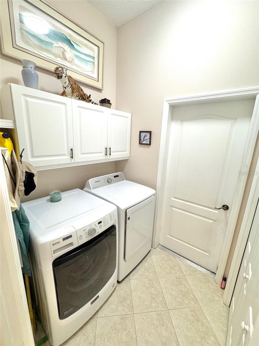 Inside laundry room