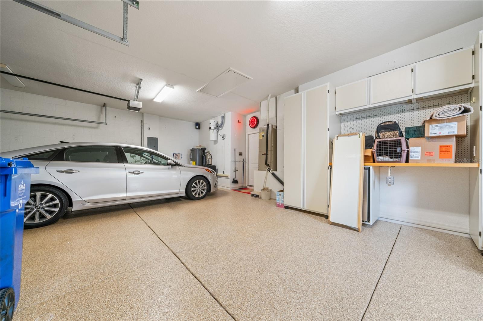 Plenty of storage and room to park.  Notice access storage area.