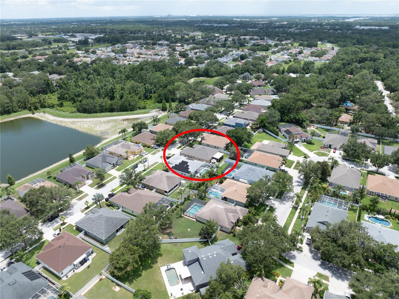 Location of home inside of Boyette Park