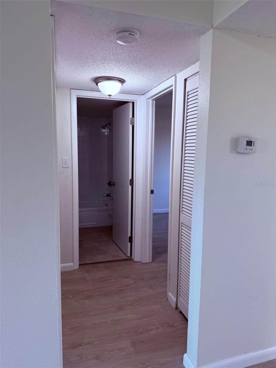 Hallway to 1st Bed and Bath