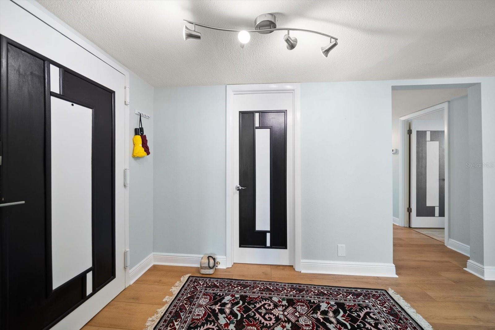 Entryway and Guest Bathroom
