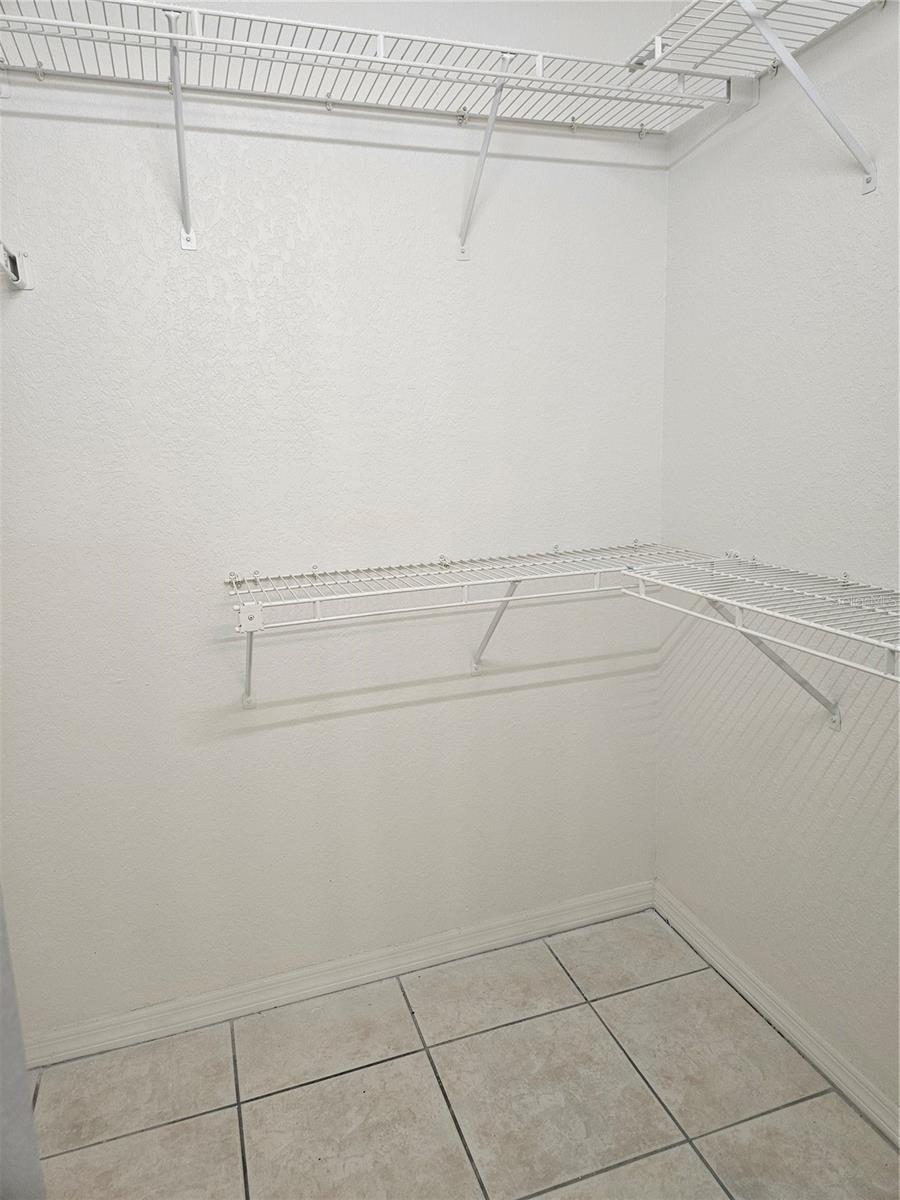 Spacious Primary closet!
