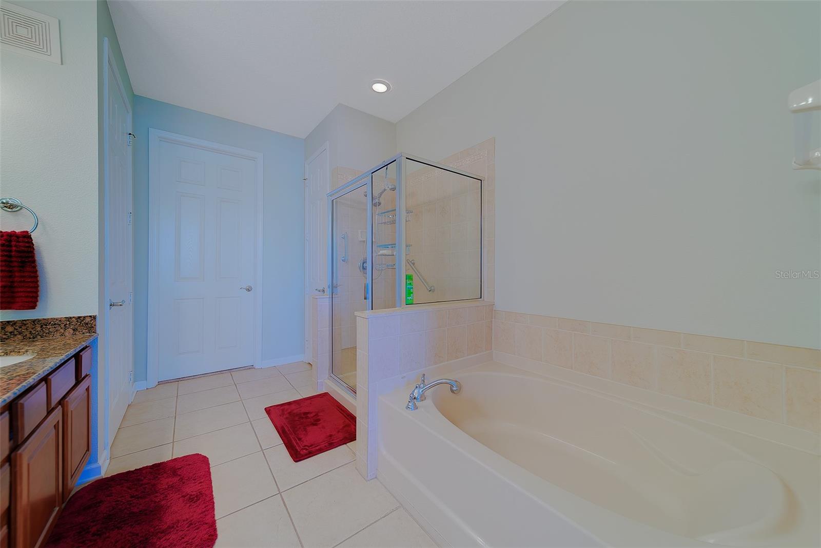 Door leads to a Large Master Closet