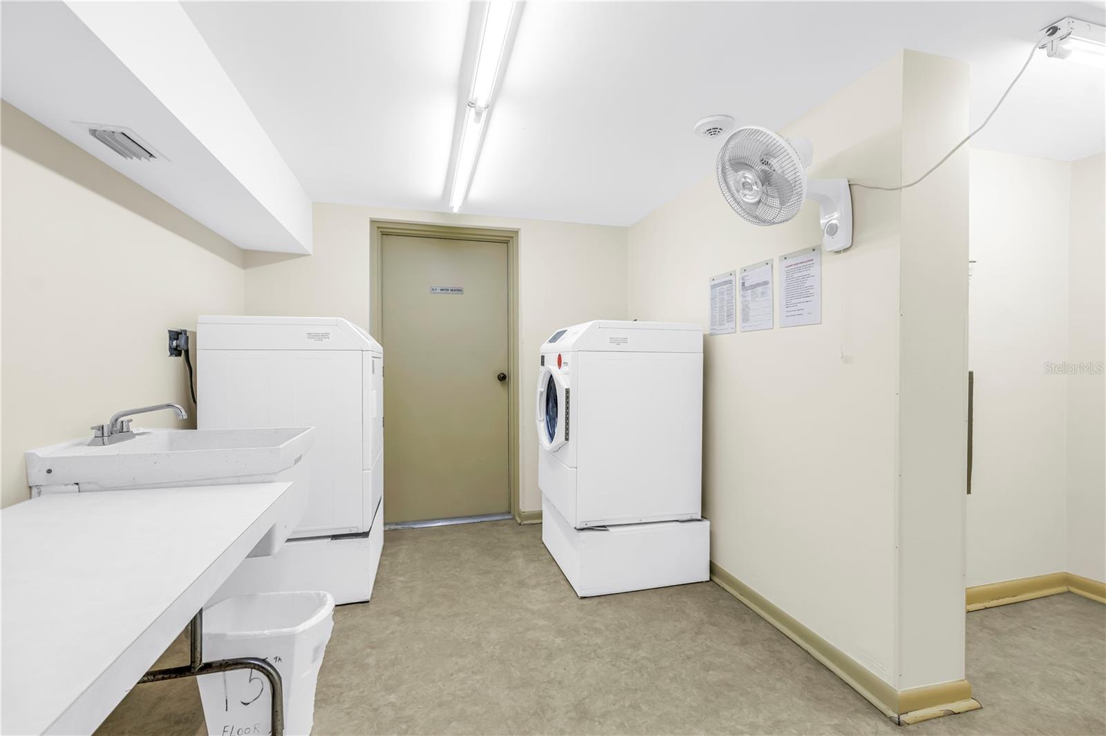 Laundry Next the the unit