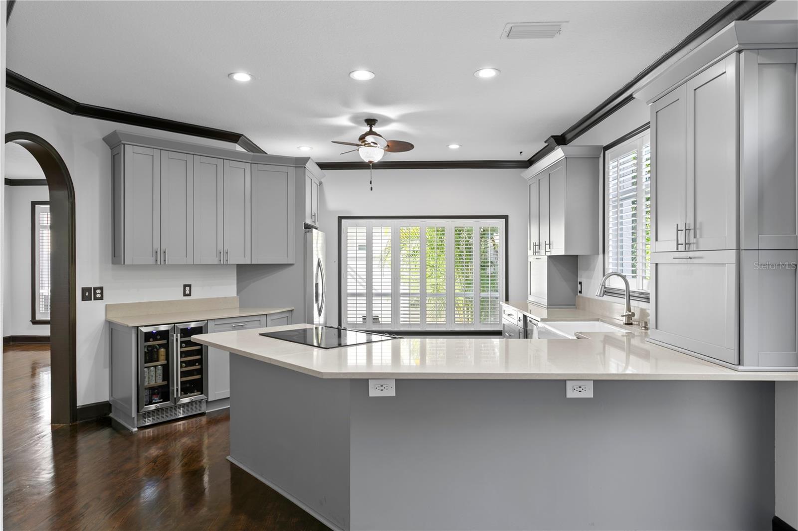 This open kitchen is the heart of the home.