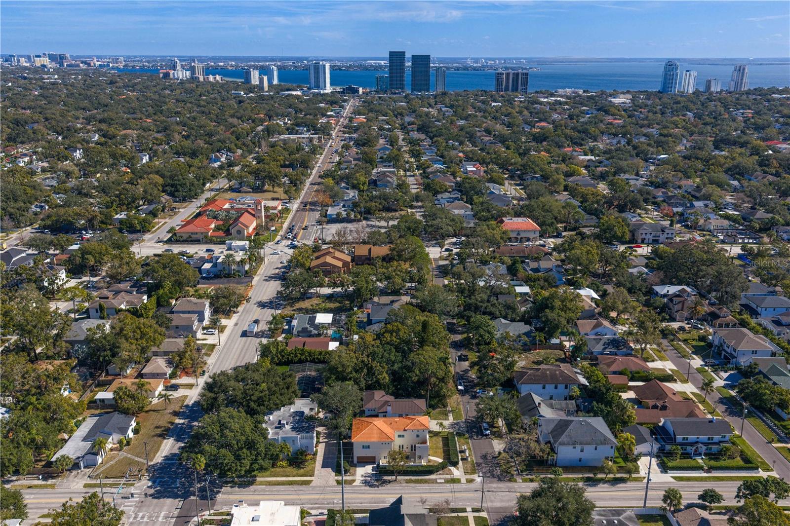 Looking East towards Bayshore Blvd.