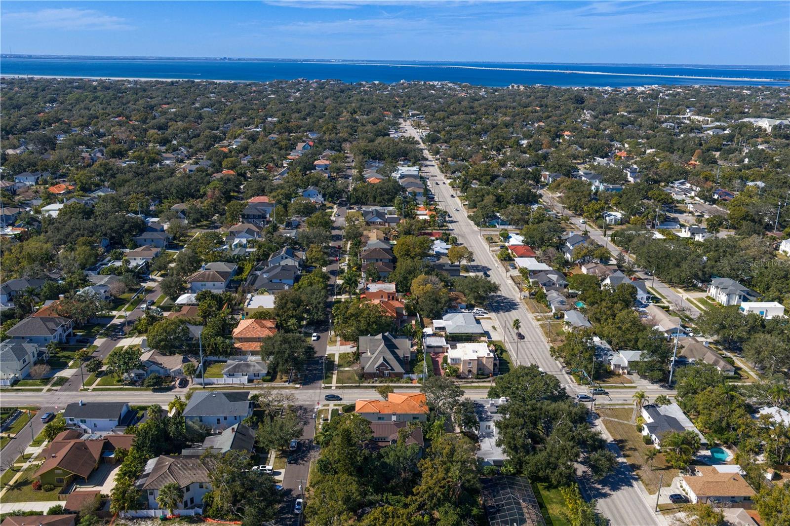 Looking West, this home is in close proximity to Westshore Blvd., Tampa International Airport, International Plaza, and the bridges to Pinellas county.
