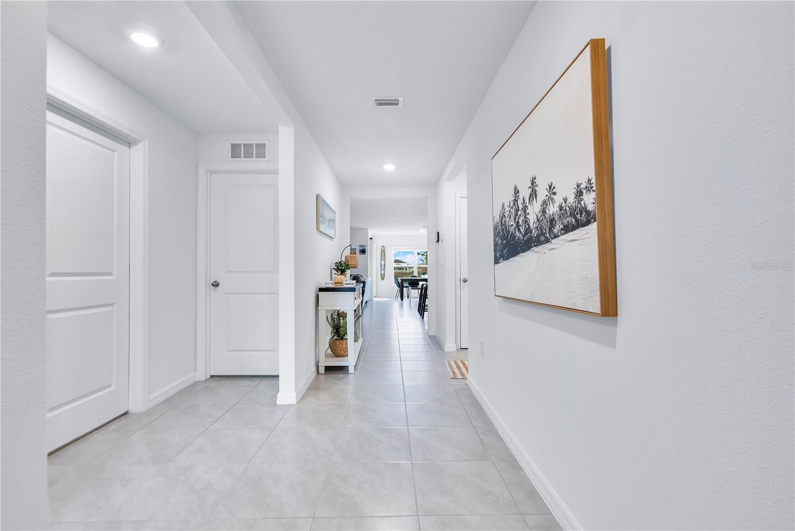 Hallway looking into the house from the front door