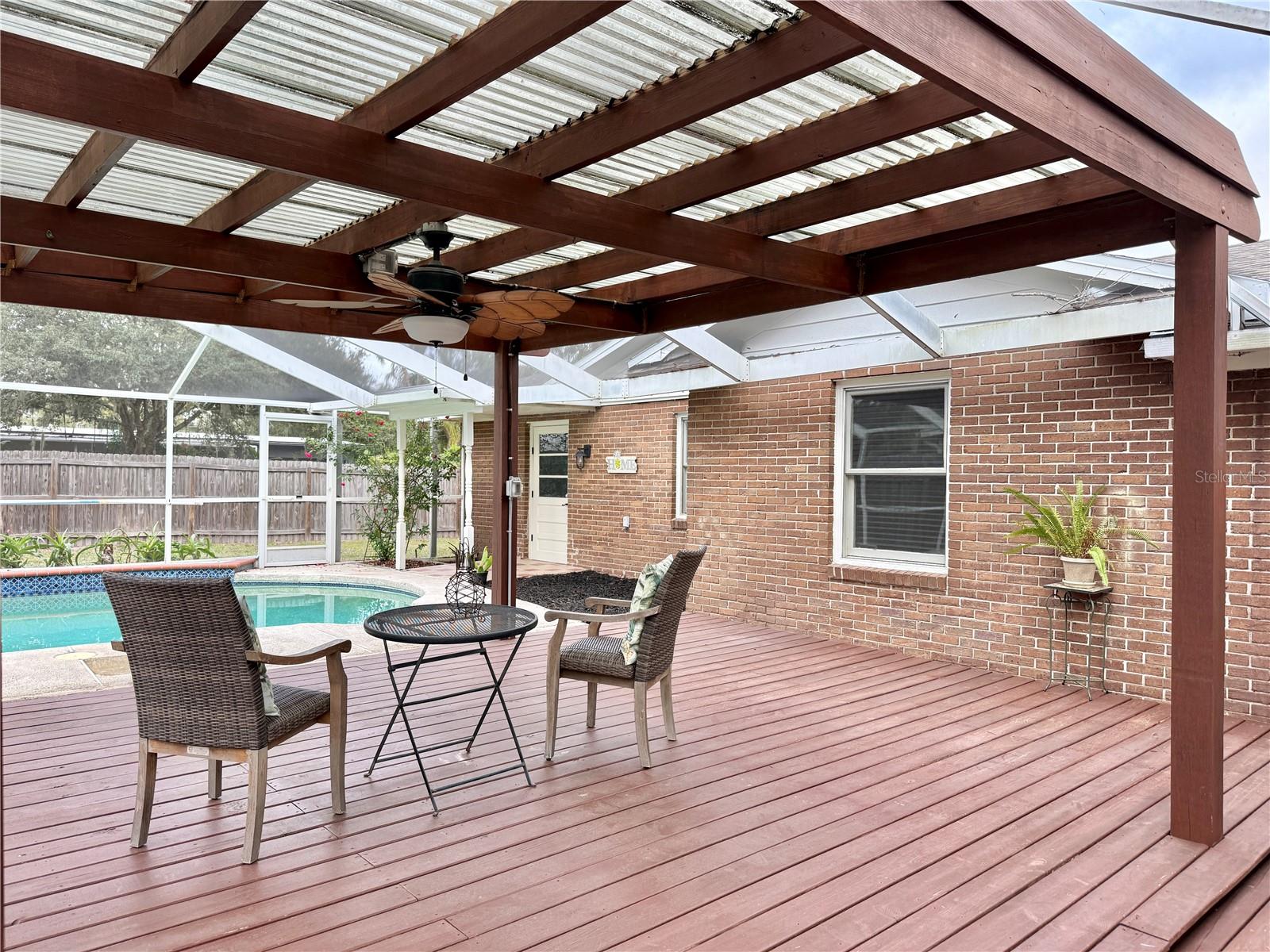 Covered Pool Area - Decking