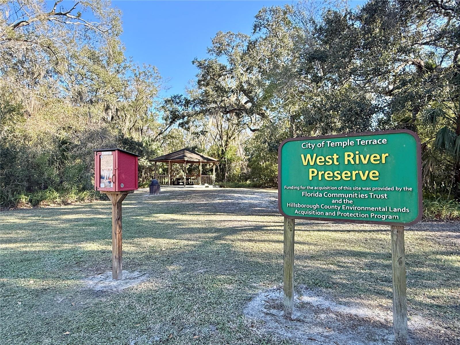 West River Preserve - Gazebo and Little Library - Grab a Book or Share a Book