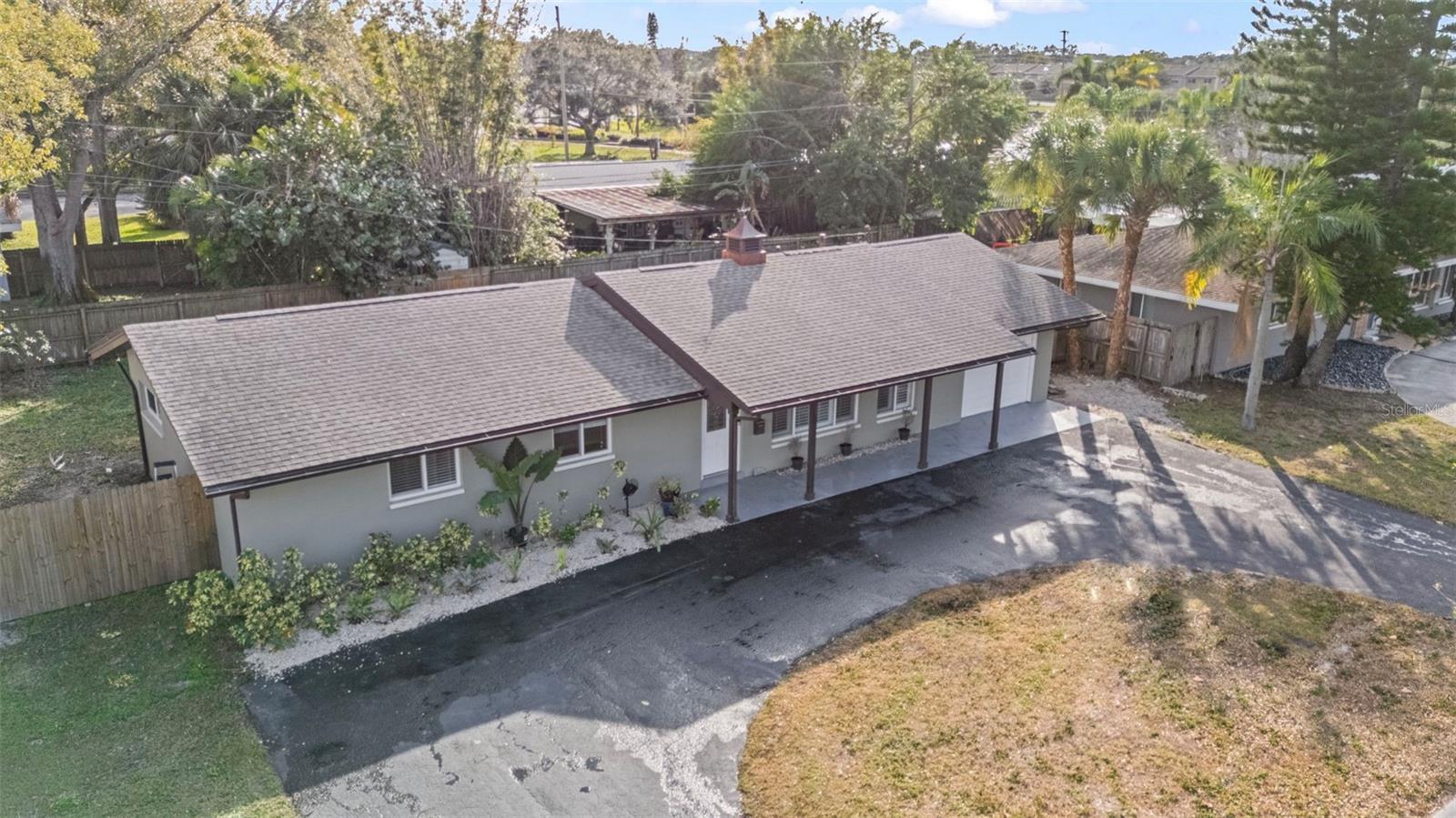 Aerial view of Front of home