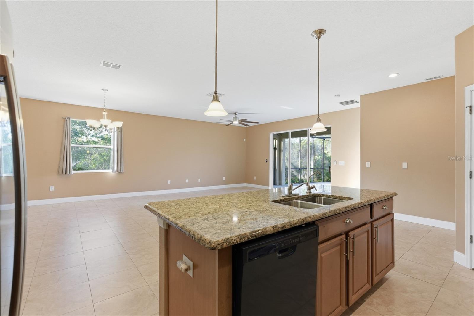 View of Great Room from kitchen