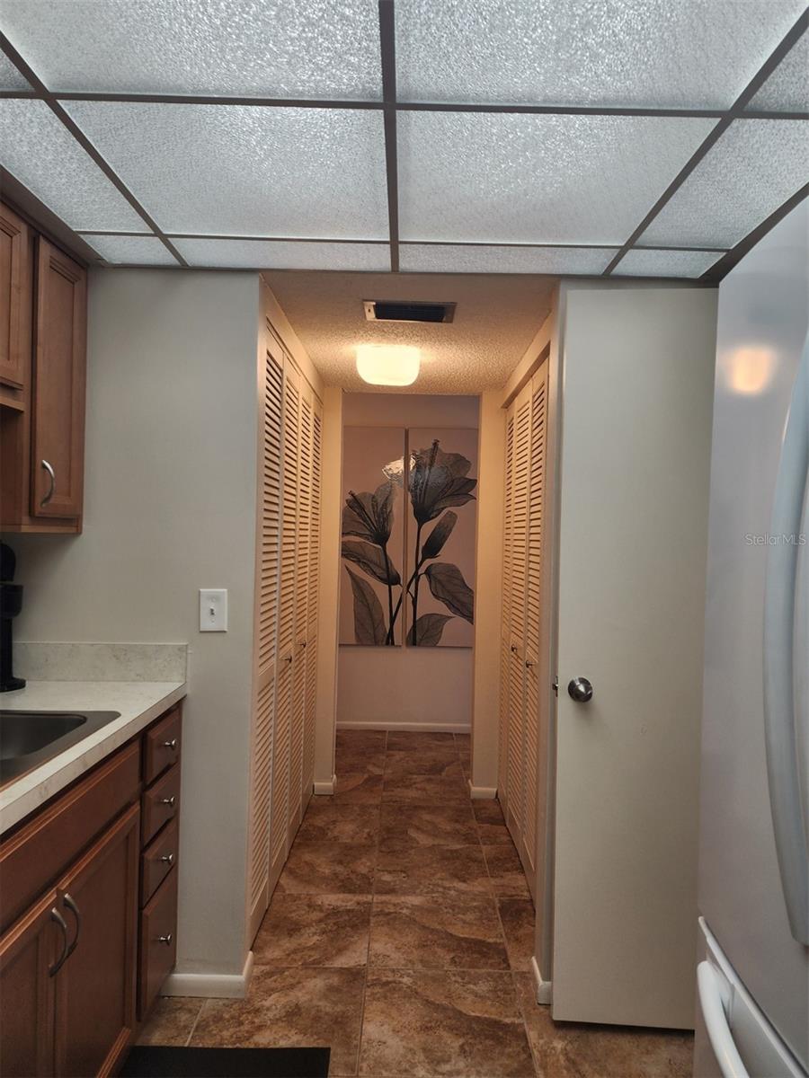 laundry/storage hallway