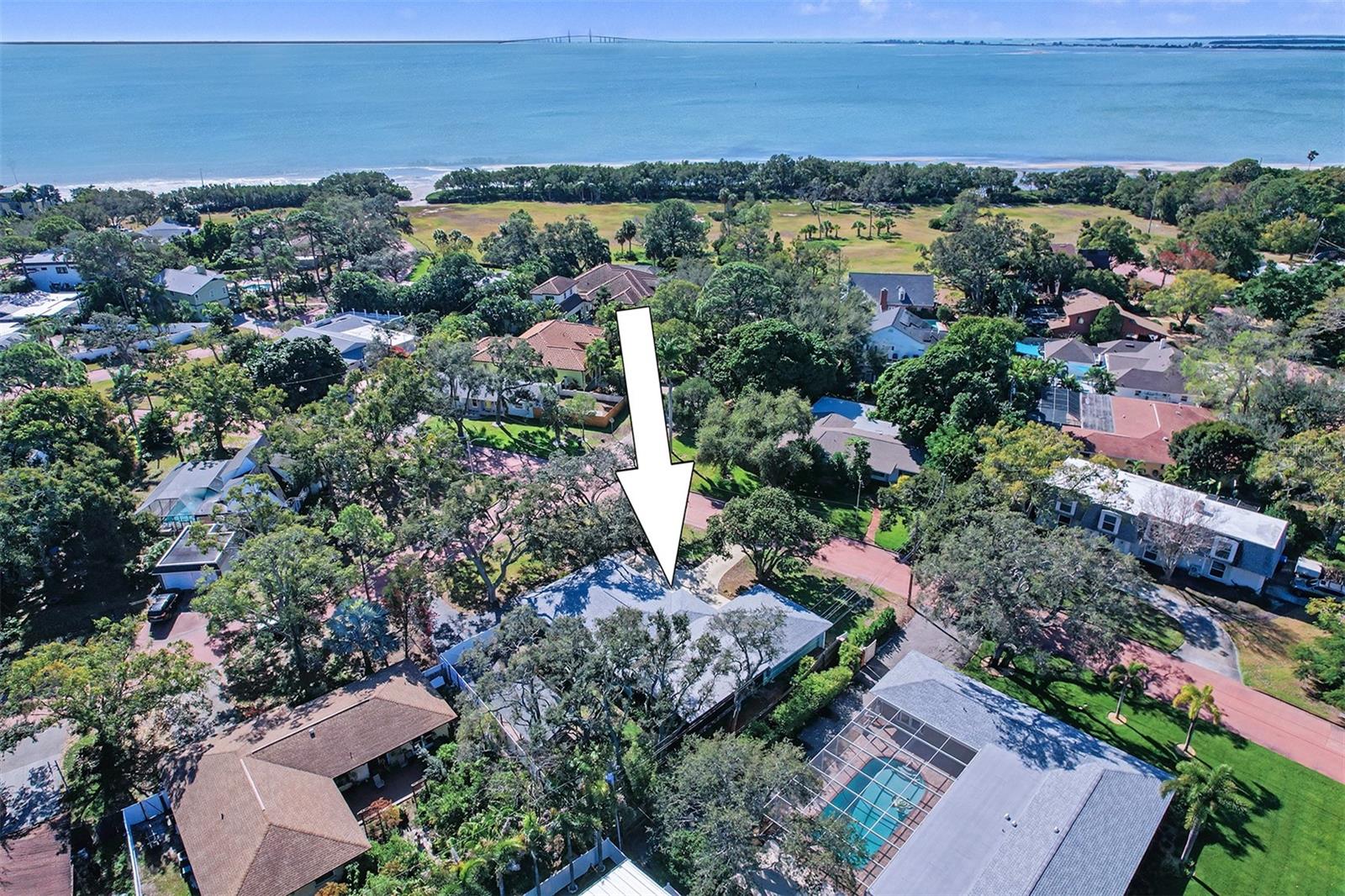 Go for a walk to the end of the street to see the Skyway bridge light up at night!