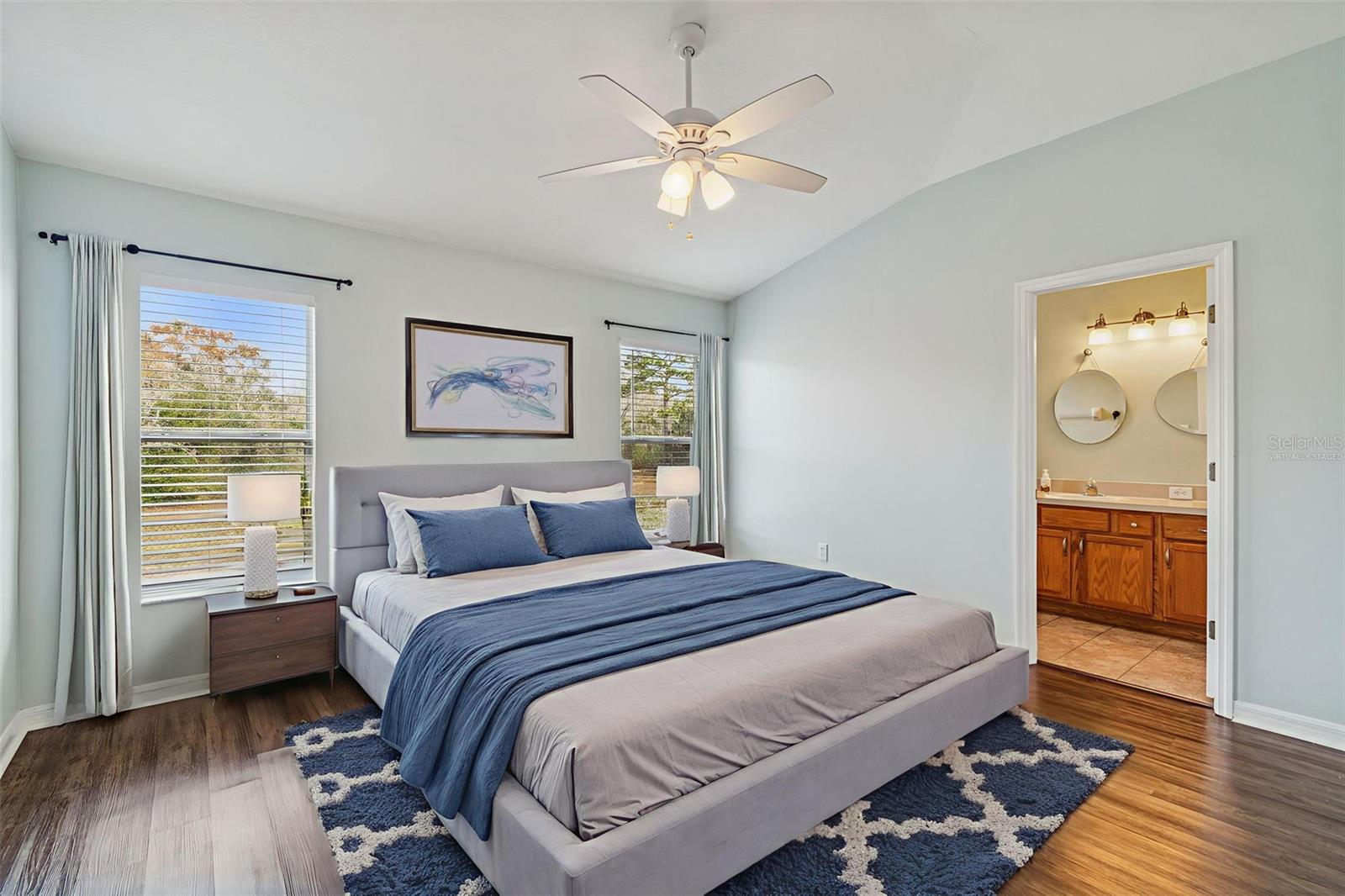 Primary Bedroom is“virtually staged”