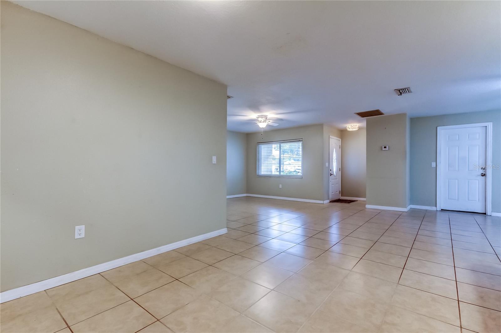 Dining room looking towards family & living rooms.