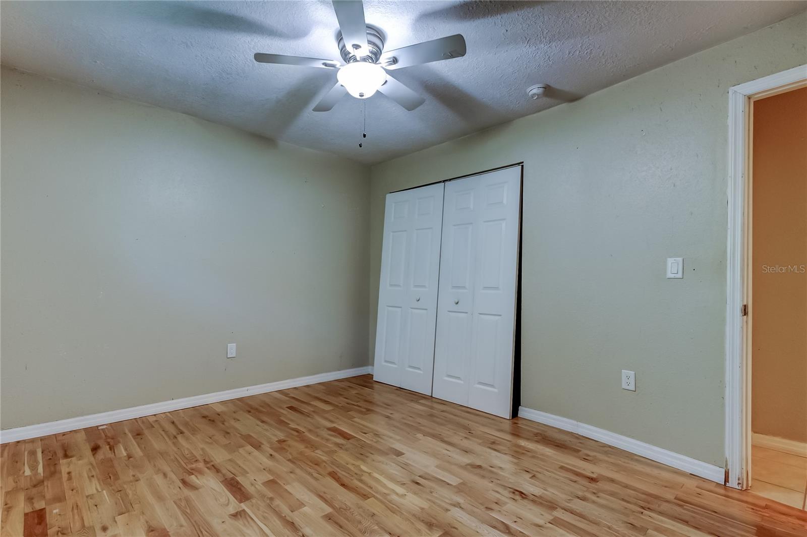 2nd bedroom with closet area.