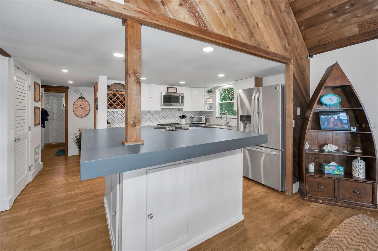 Recently Updated Kitchen With Porcelain Countertops