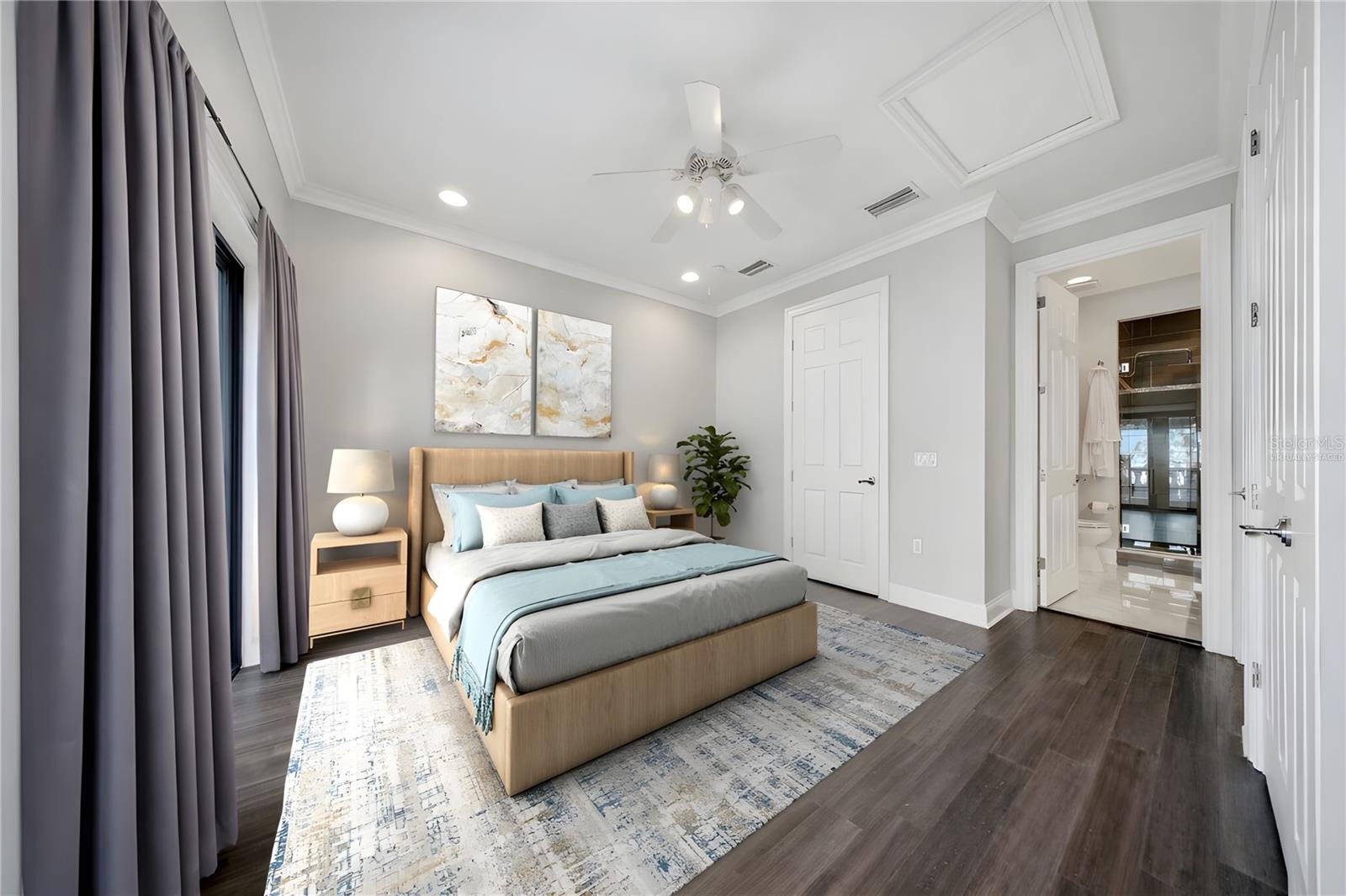 Primary Bedroom Suite Virtually Staged