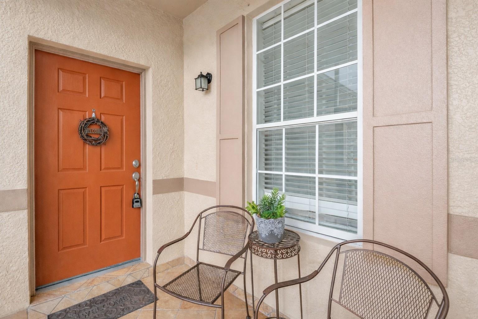 Screened front patio