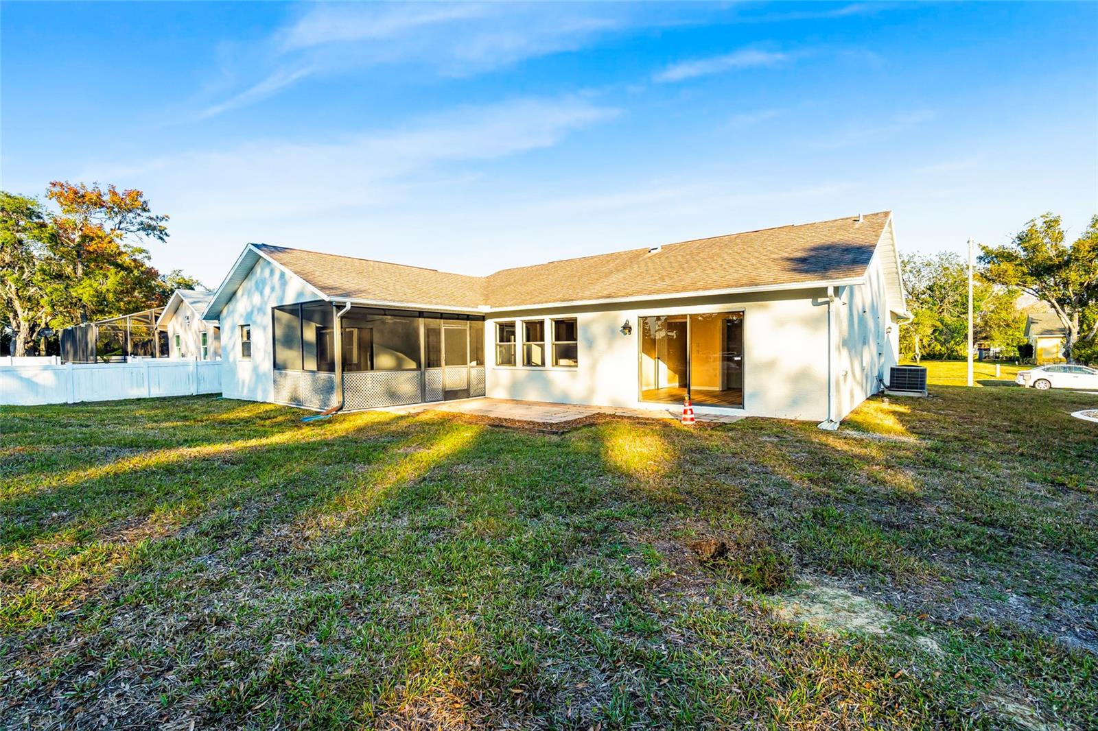 Rear elevation of home