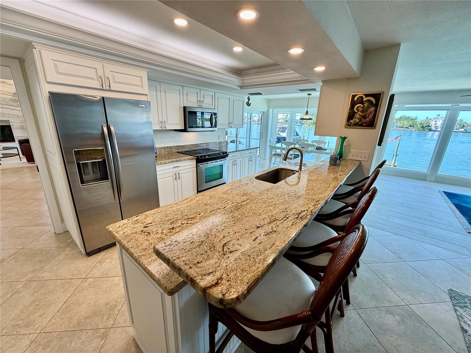 Plenty of Granite ,counter space.