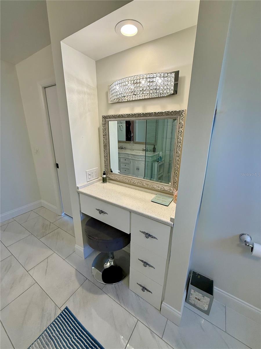 built in vanity