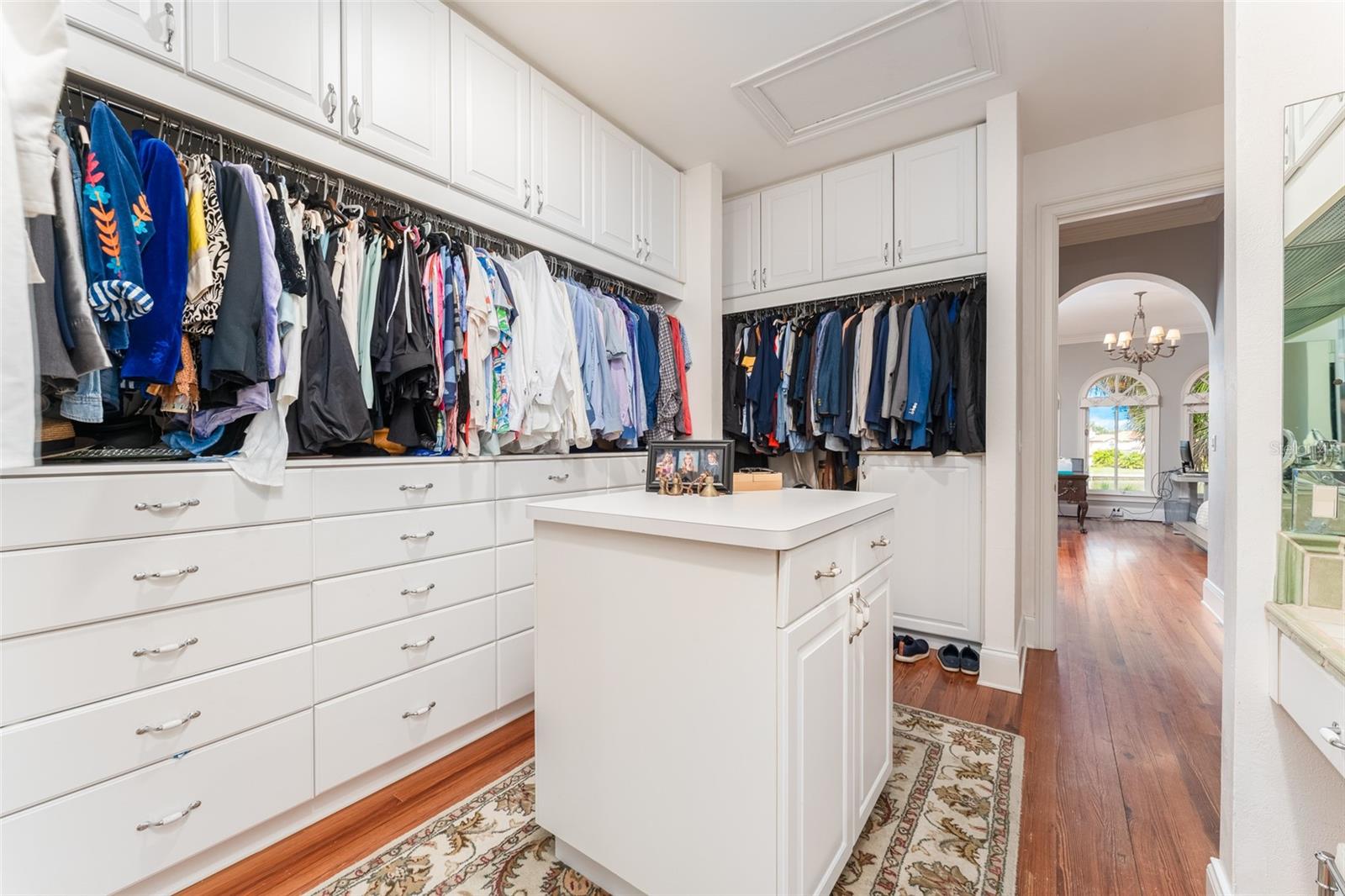 Massive walk-in closet