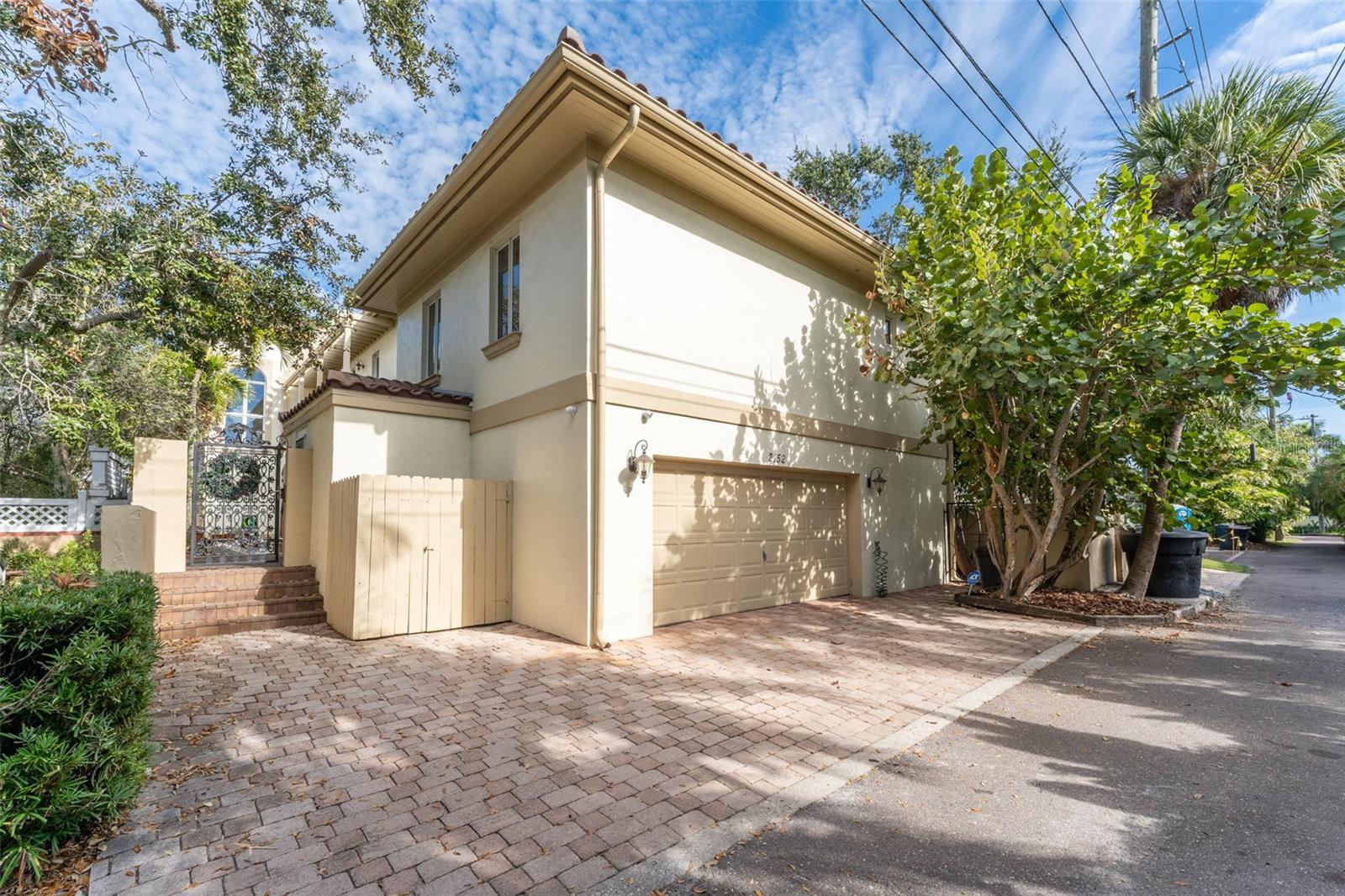 Alley access 2 car garage