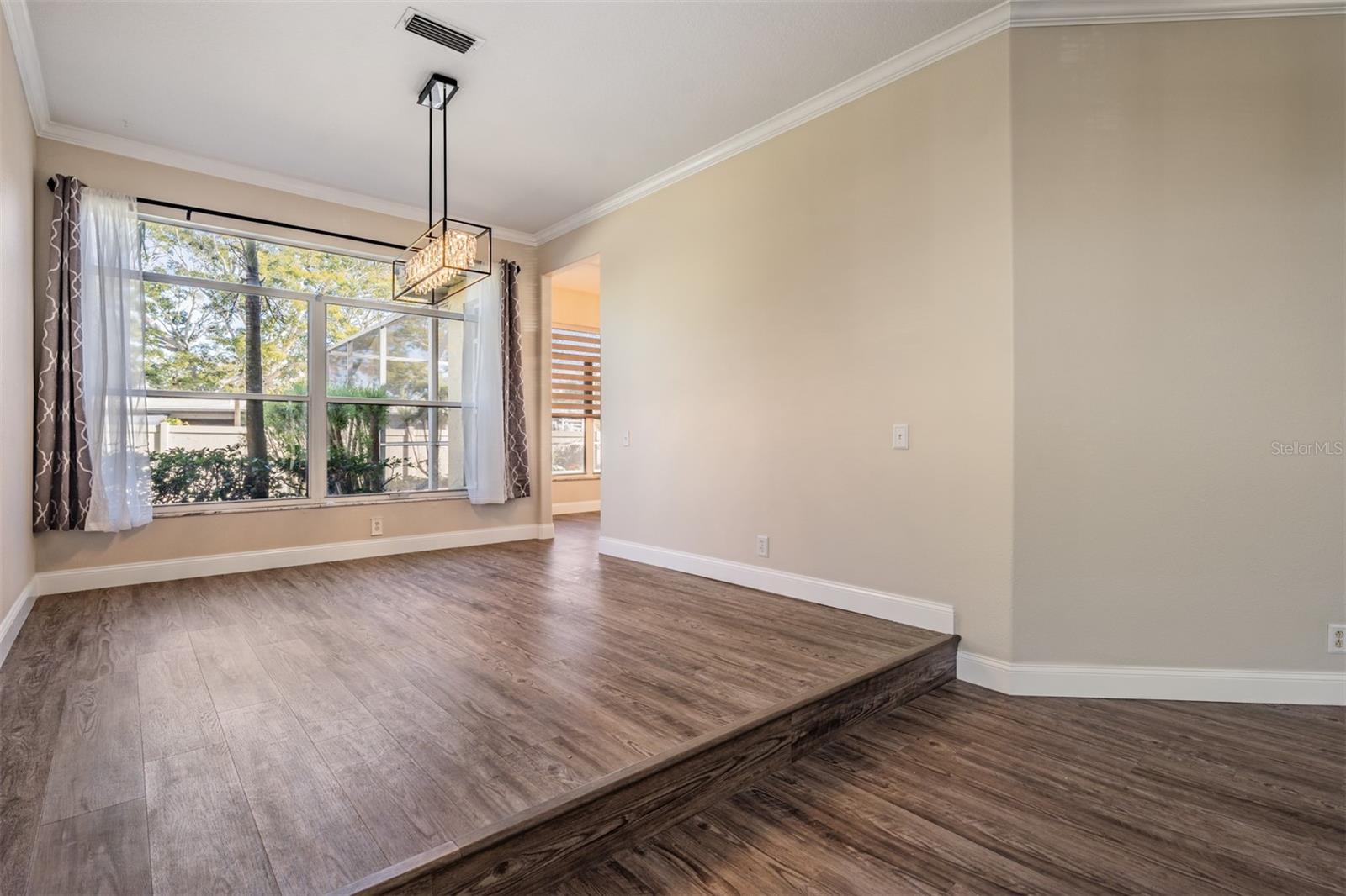 from living room overlooking dining