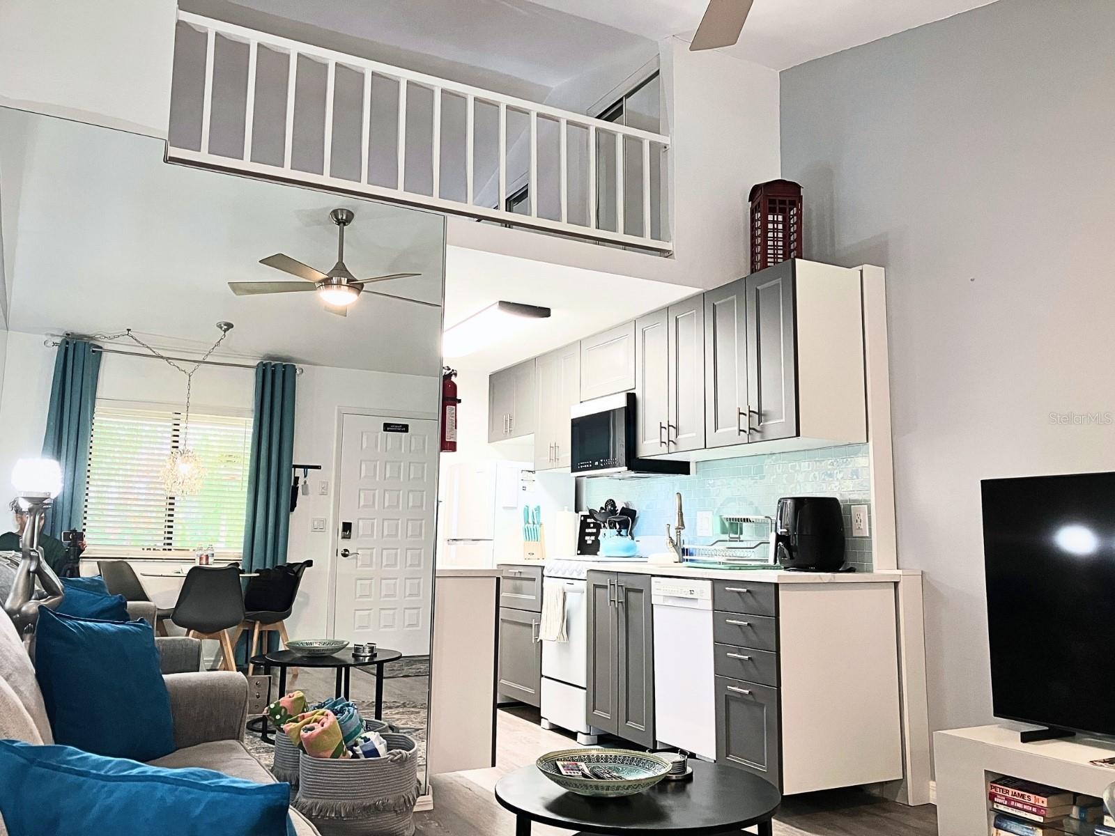 Loft above kitchen area