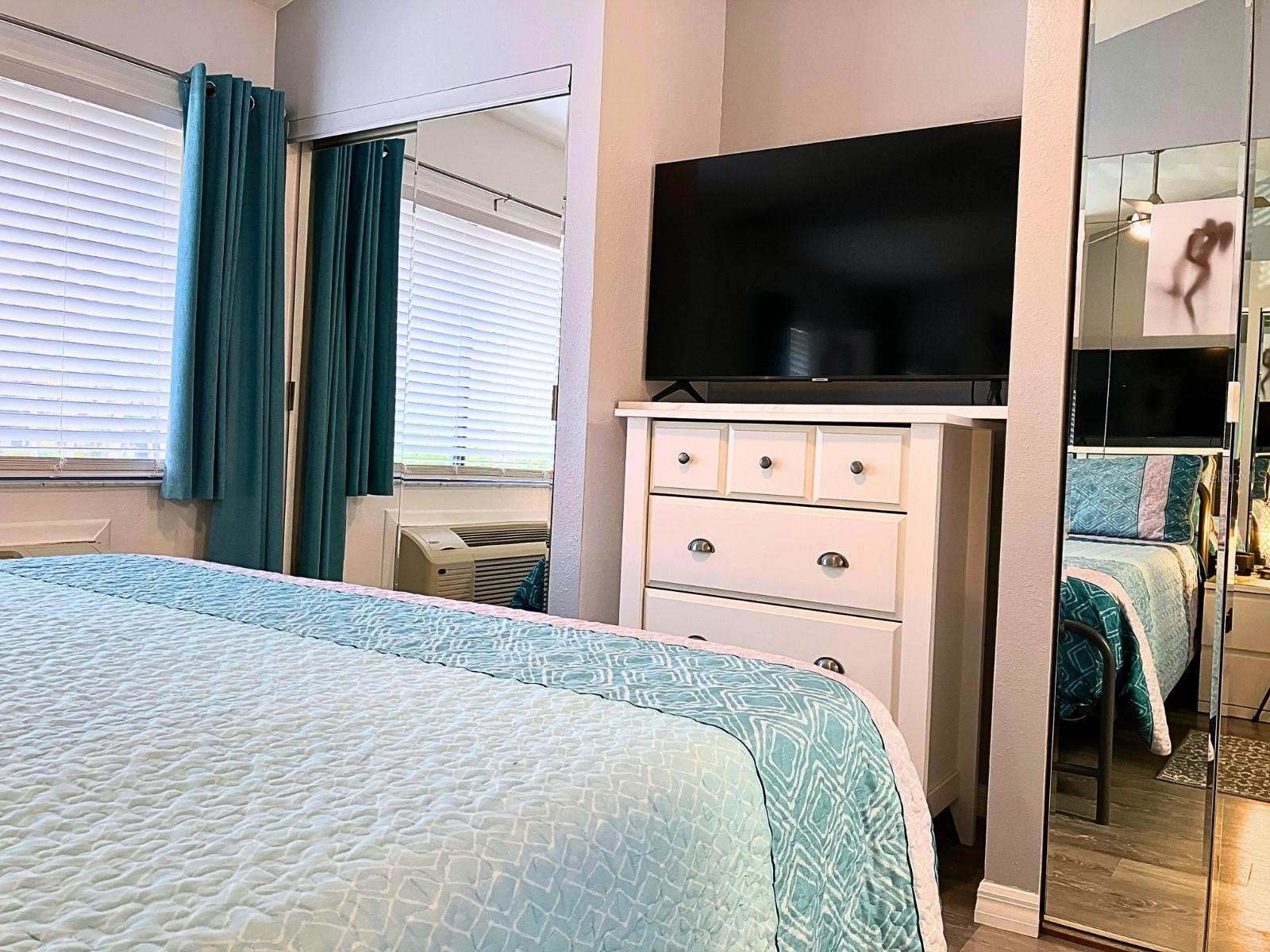 Plenty of storage in the three closets