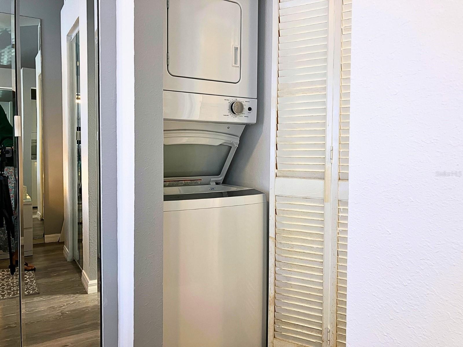 Wash and dryer in unit