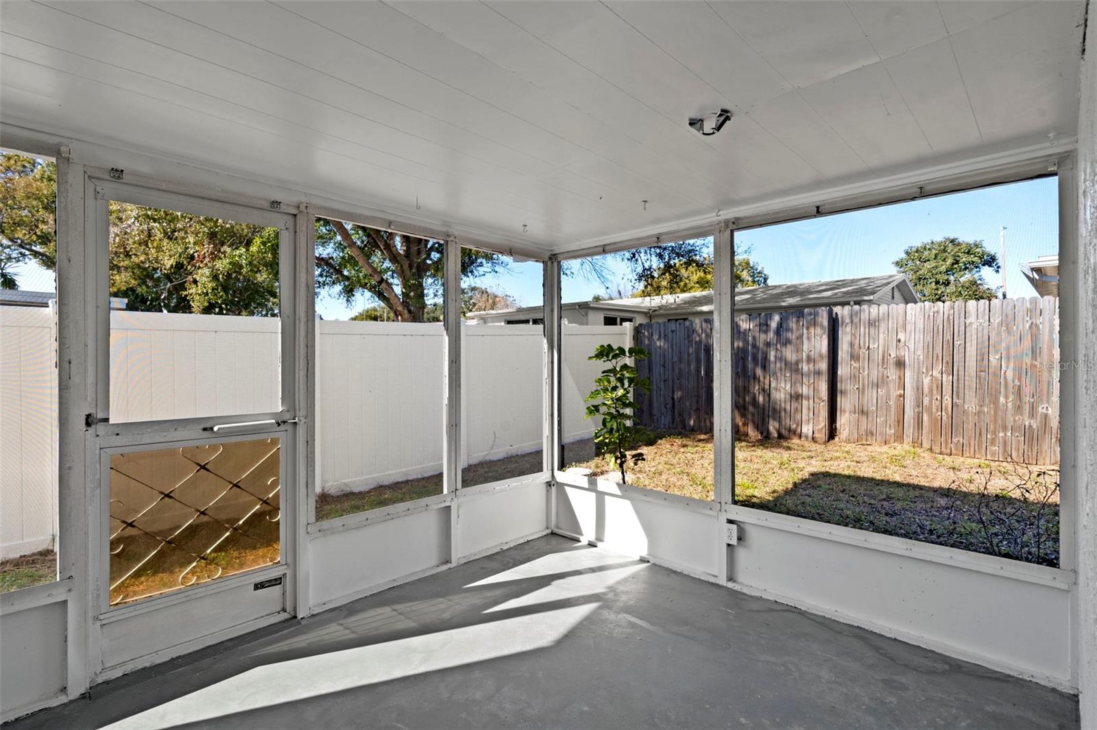 Enclosed Backyard Patio