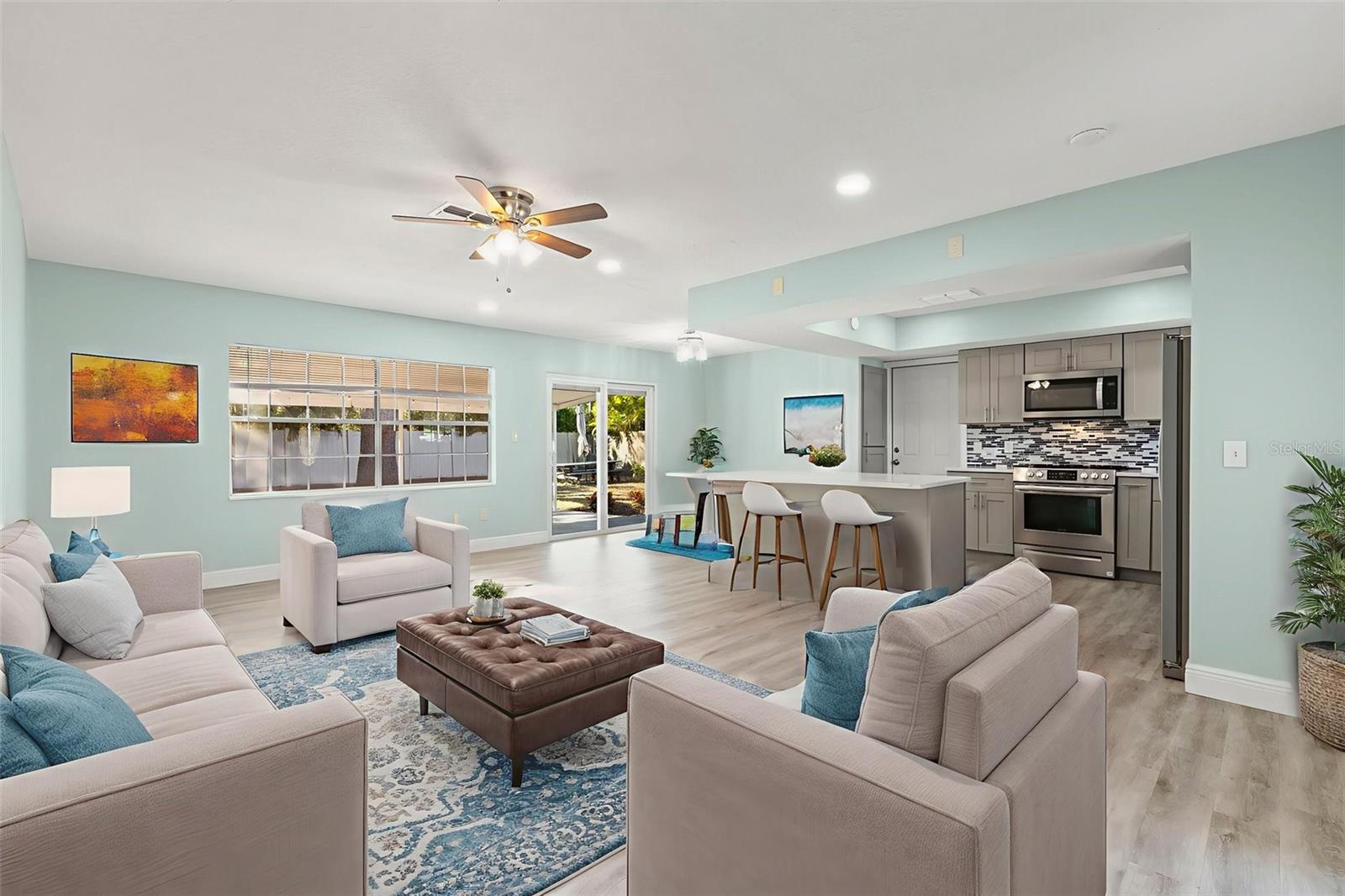 Virtual Staged Great Room