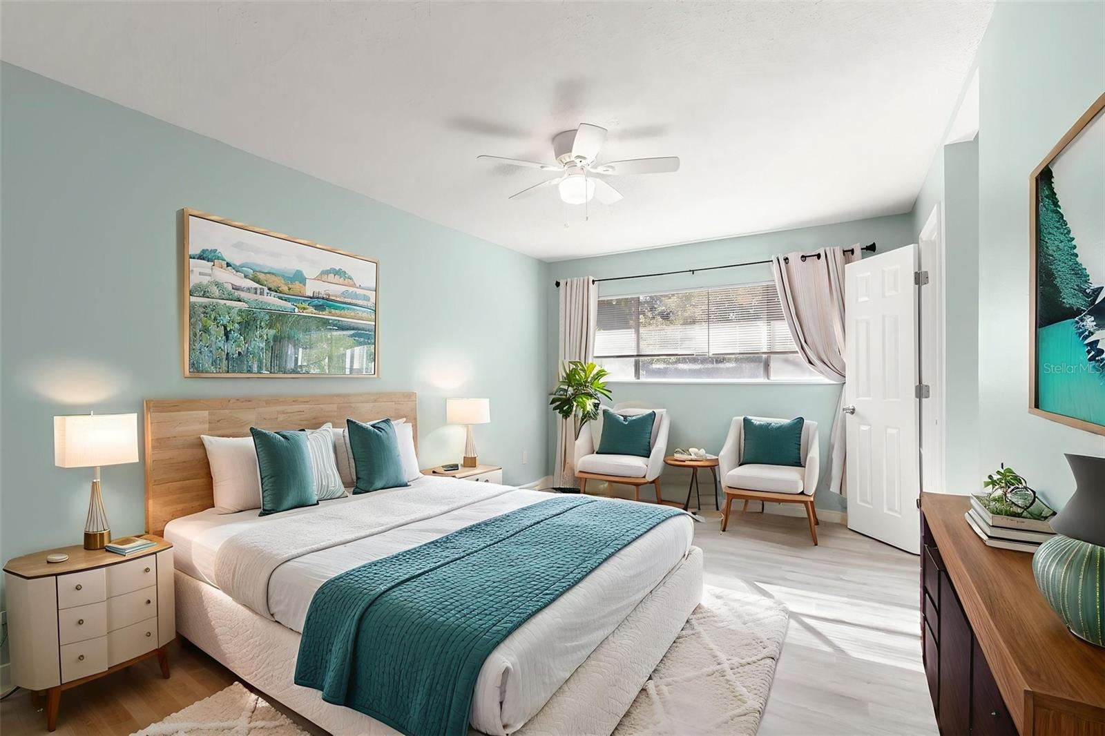 Virtual Staged Primary Suite