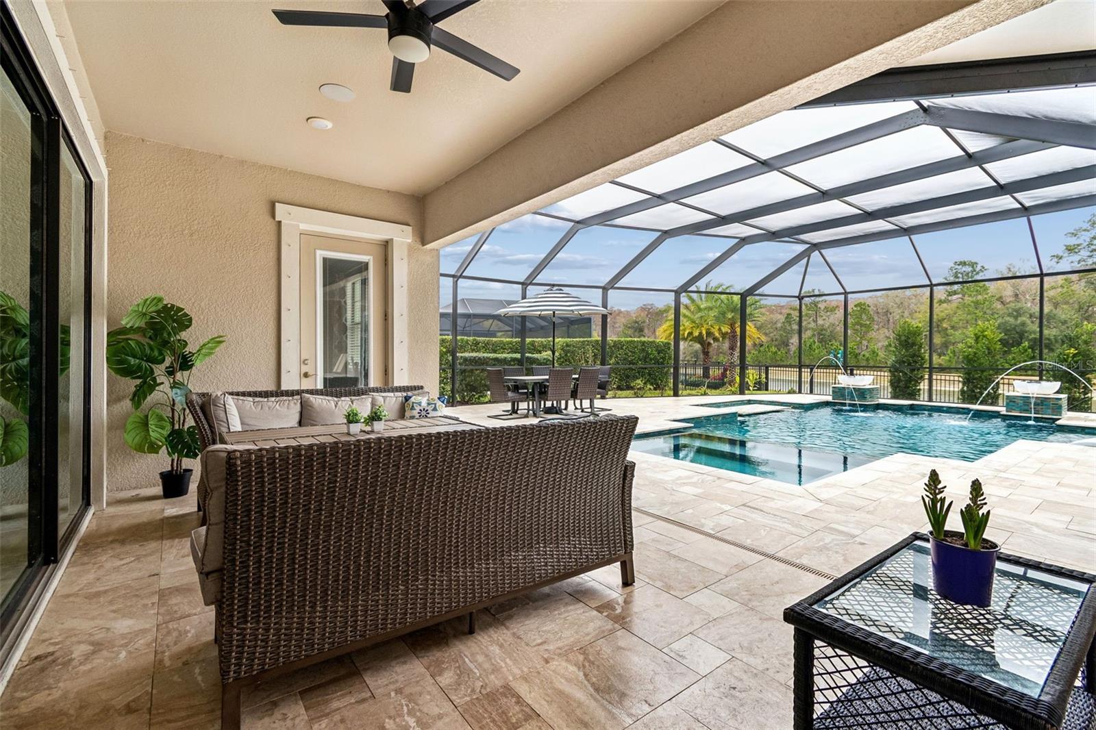 RELAXING VIEWS OF THE HEATED GAS POOL & SPA